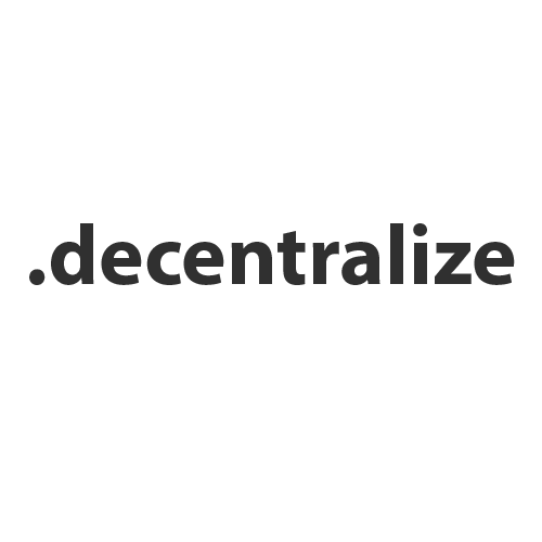 Domäne in der Zone Registrieren .decentralize