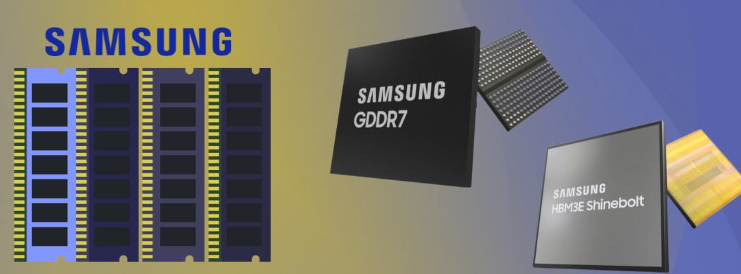 Samsung präsentiert neue Hochleistungs-GDDR7- und HBM3E-Speicher