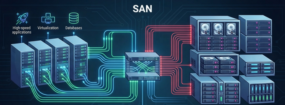 Was macht ein Storage Area Network (SAN) für moderne Rechenzentren unverzichtbar?